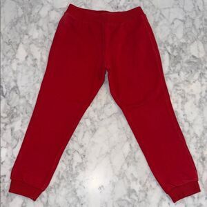 Moschino Kids Red Logo Sweatpants 3Y